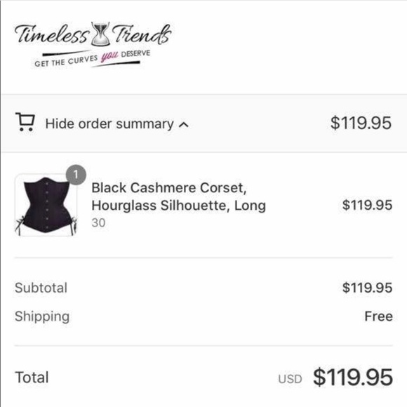 timeless trends Other - Timeless trends corset 30’